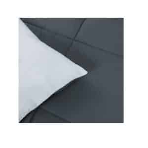 EDREDON C/FUNDA BICOLOR GRIS 2PL 215X220CM HB