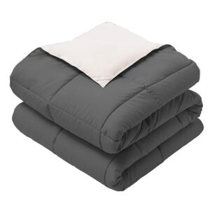 EDREDON C/FUNDA BICOLOR GRIS 2,5PL 240X220CM HB
