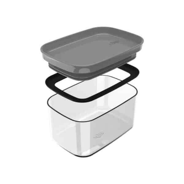 FRASCO HERMETICO PLASTICO BLOCK GRIS 0.65L OU - Imagen 2