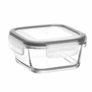 TAPER VIDRIO C/TAPA GRIS 13X13X6CM AD TREND