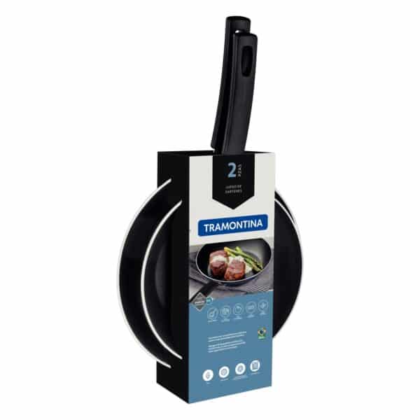 SET 2 SARTENES TEFLON SICILIA 20/26CM TRAMONTINA - Imagen 2
