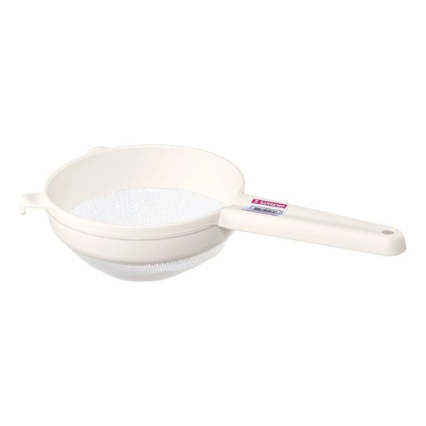 COLADOR MALLA PLASTICO BLANCO 14CM SANREMO