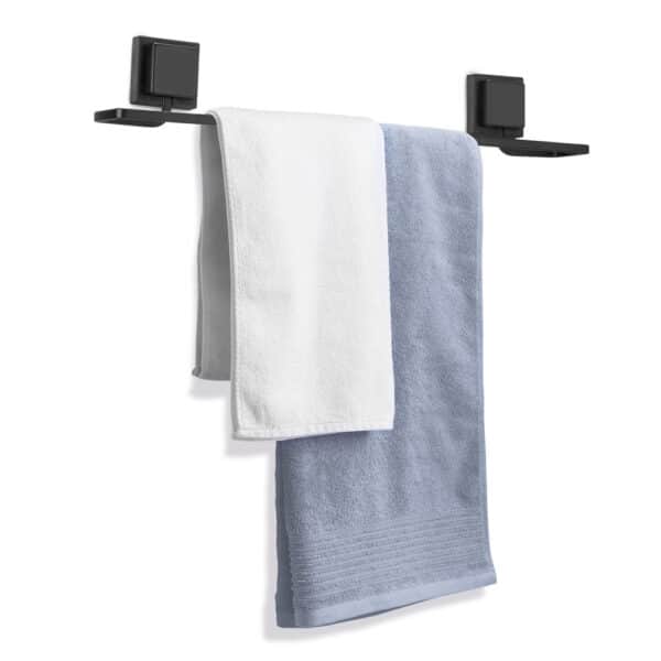 PORTA TOALLA BAÑO METAL ELEGANCE NEGRO 50CM ARTHI - Imagen 2