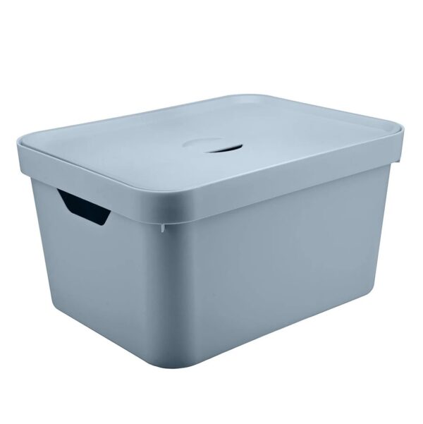 CAJA PLASTICA C/TAPA AZUL CUBE GRAN 32L 46X36X24CM OU