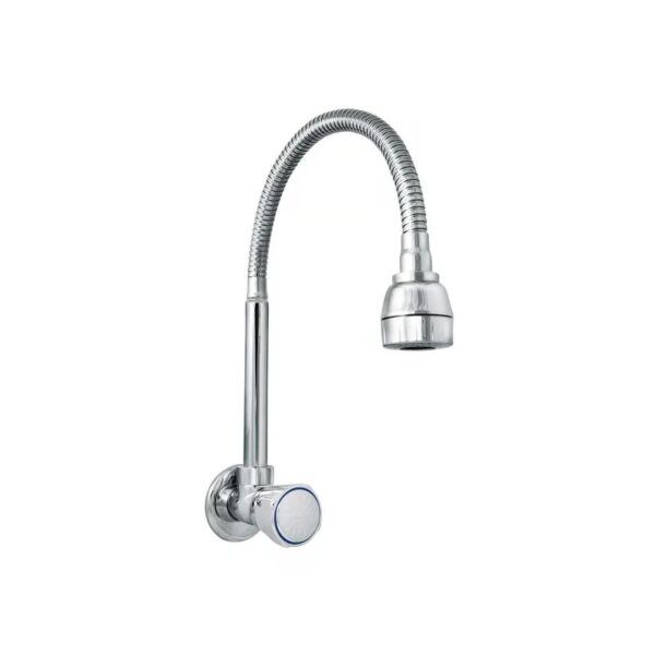 LLAVE COCINA PARED PICO FLEXIBLE CROMADO ITALGRIF