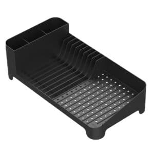 ESCURRIDOR DE PLATOS COMPACTO TRIUM NEGRO 40X20CM OU