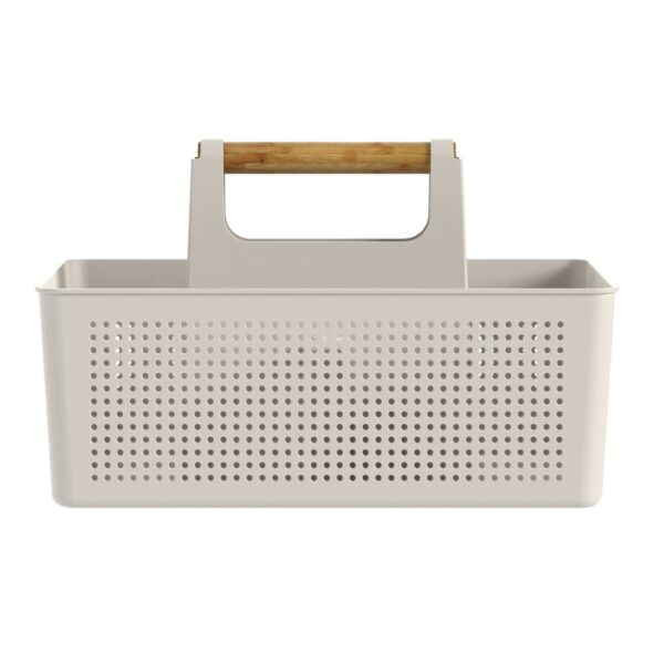 CESTA MULTIUSO C/AGARRADERA BEIGE FLOW 34X27CM OU - Imagen 2