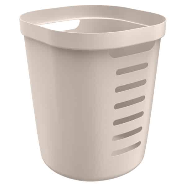 CESTO ROPA PLASTICO BEIGE CUBE FLEX 46L 40X38X46CM OU