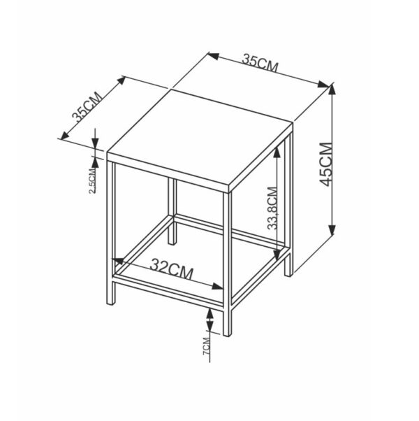 KIT 2 SILLAS VERMONT/BLACK 35X35X45CM ARTESANO - Imagen 2