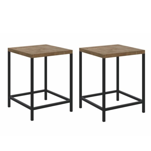 KIT 2 SILLAS VERMONT/BLACK 35X35X45CM ARTESANO
