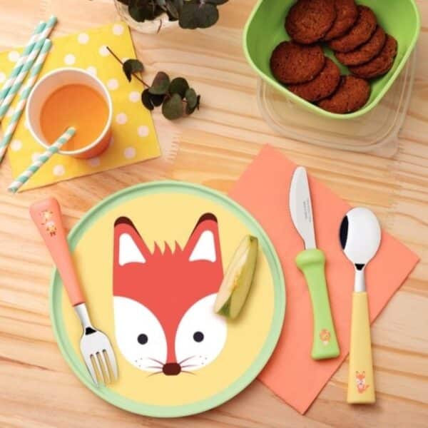 SET MERIENDA 5 PZAS INFANTIL BABY FRIENDS TRAMONTINA - Imagen 2