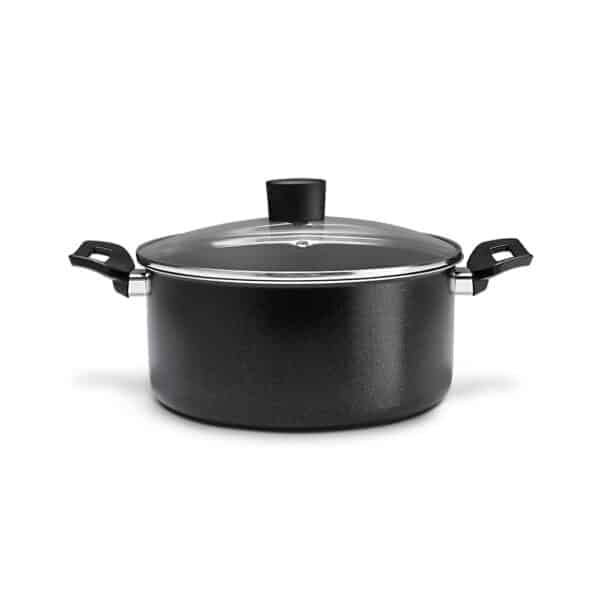 CACEROLA TEFLON EBONY NEGRO 22CM BRINOX