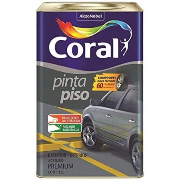 PINTA PISO GRIS MEDIO 18L CORAL