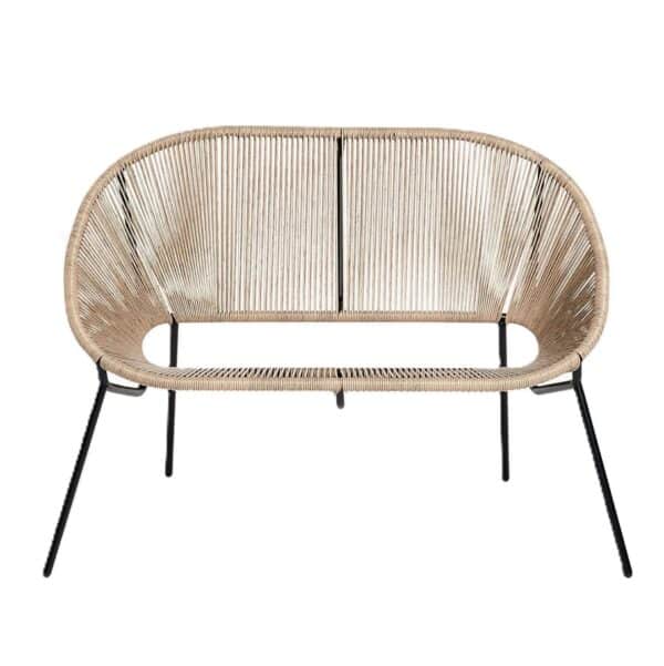 SOFA LOUNGE ACERO RATTAN NATURAL SOL GARDEN