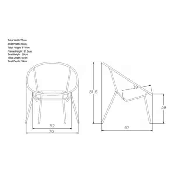 SILLA LOUNGE ACERO RATTAN NATURAL SOL GARDEN - Imagen 6