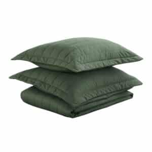 CUBRECAMA C/FUNDA 180H VERDE 2 PLZ LUXURY HOME