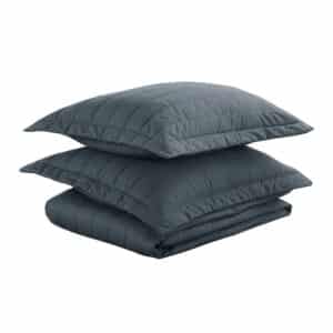 CUBRECAMA C/FUNDA 180H PLOMO 2 PLZ LUXURY HOME