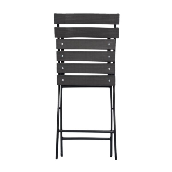 SILLA PLEGABLE PLASTICA GRIS SOL GARDEN - Imagen 2