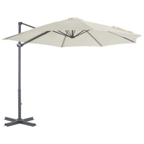 SOMBRILLA PARASOL ROTACION 360 BEIGE 3.5M  (SIN BASE)