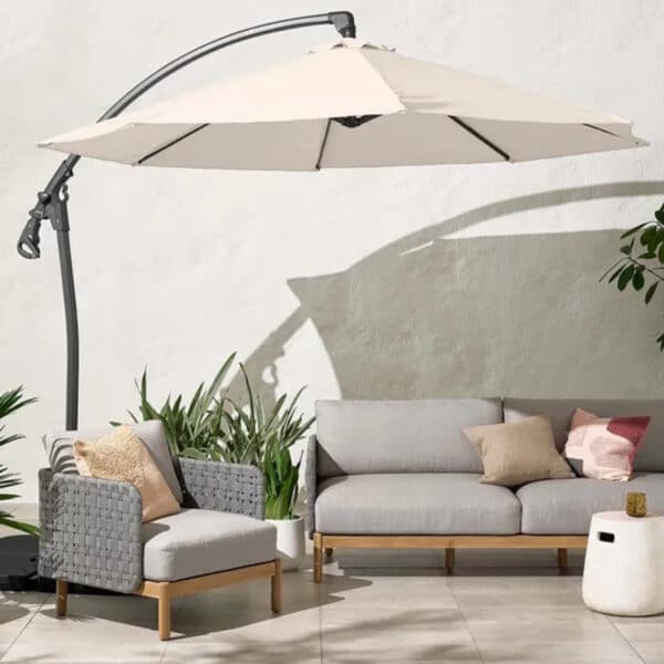 SOMBRILLA PARASOL COLGANTE 3M BEIGE (SIN BASE) - Imagen 4