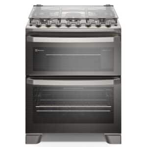 COCINA 5H INOX C/GRILL C/TIMER DOBLE HORNO ELECTROLUX