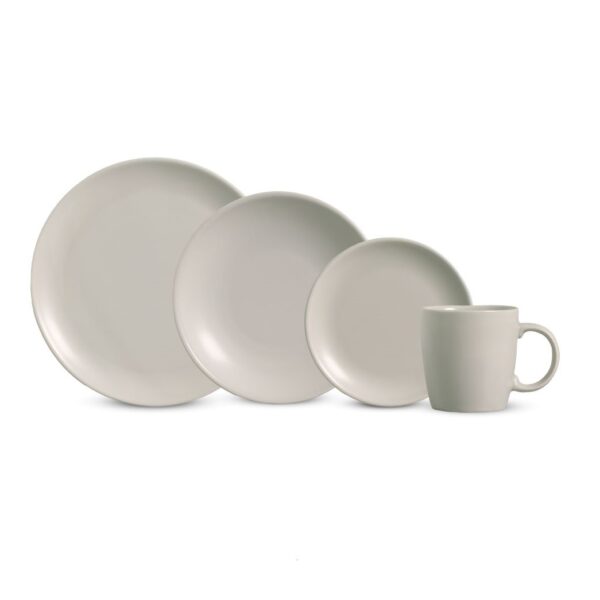 JUEGO VAJILLA 16P CERAMICA MATE URBAN BEIGE ALLEANZA