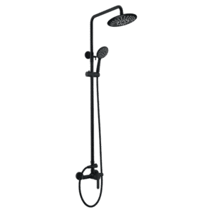ESTRUCTURA DUCHA MEZCLADOR LOOP10 NEGRO MATE CALI
