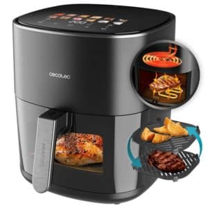 FREIDORA DE AIRE DIGITAL 6.5L 2200W NEGRA CECOTEC