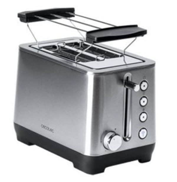 TOSTADORA DE PAN 2 REBANADAS 1000W INOX CECOTEC